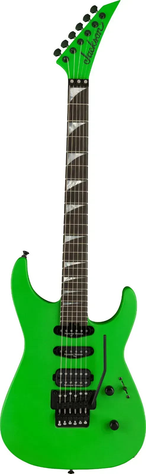 Б/У Электрогитара JACKSON American Series Soloist SL3, накладка: эбен, цвет: Satin Slime Green