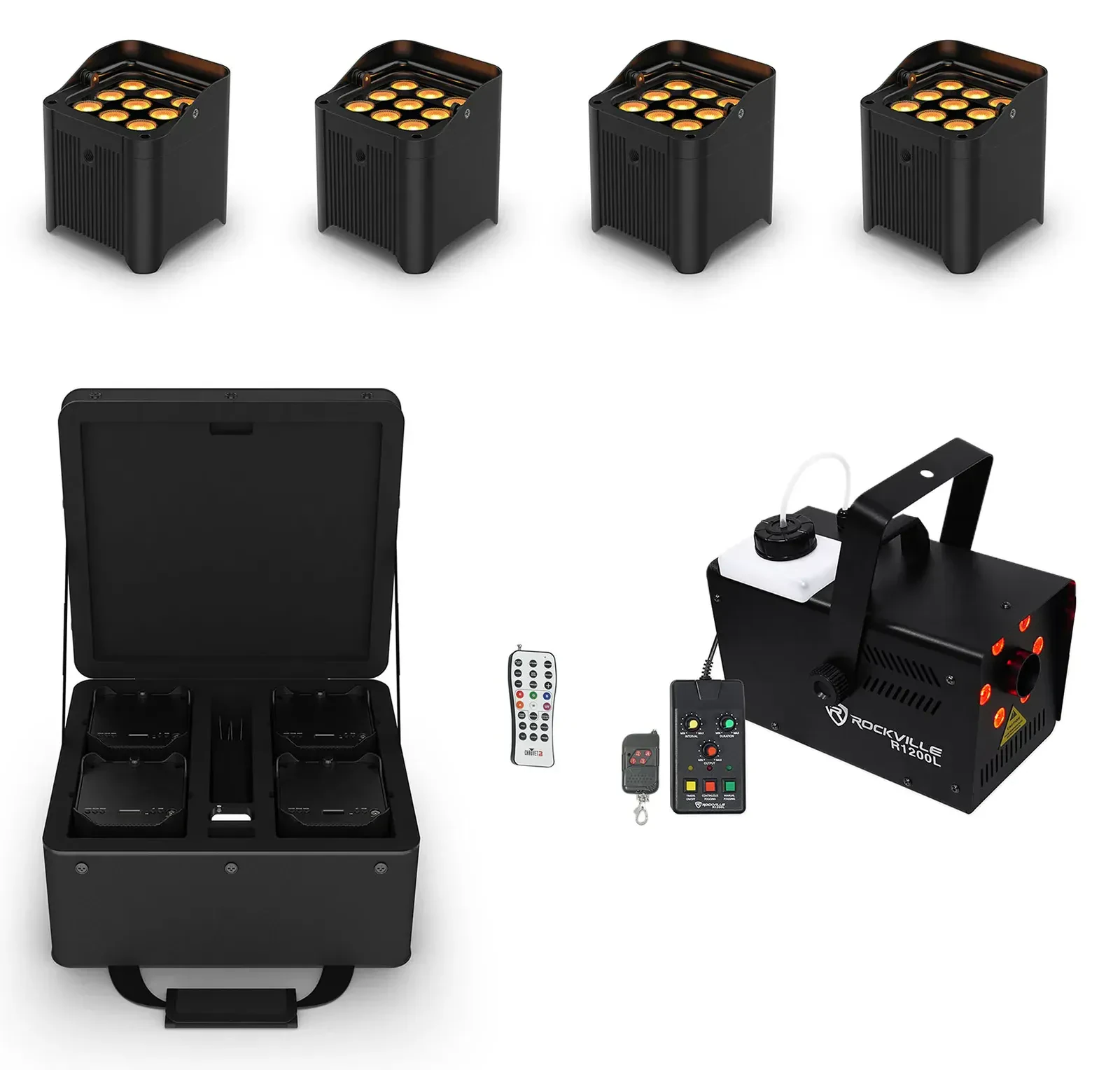 Комплект светового оборудования Chauvet DJ Freedom Par Q9 X4 + R1200L