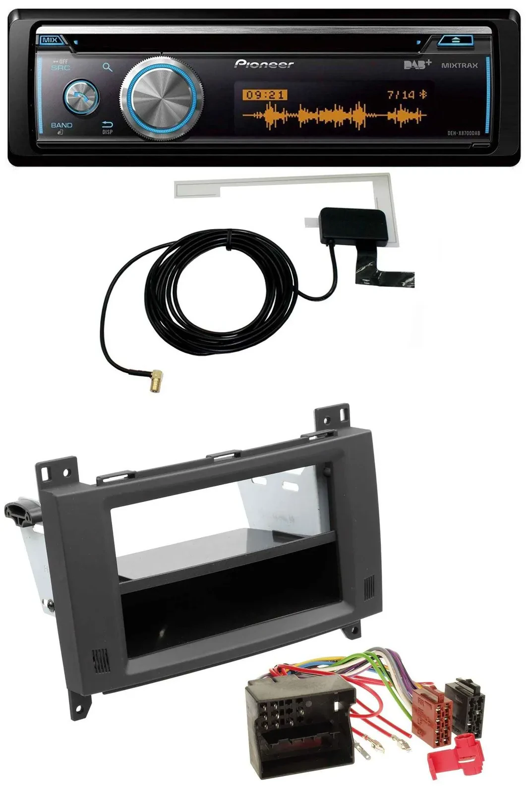 Автомагнитола Pioneer Bluetooth DAB MP3 USB CD для Mercedes A-класса, B-класса и Vito