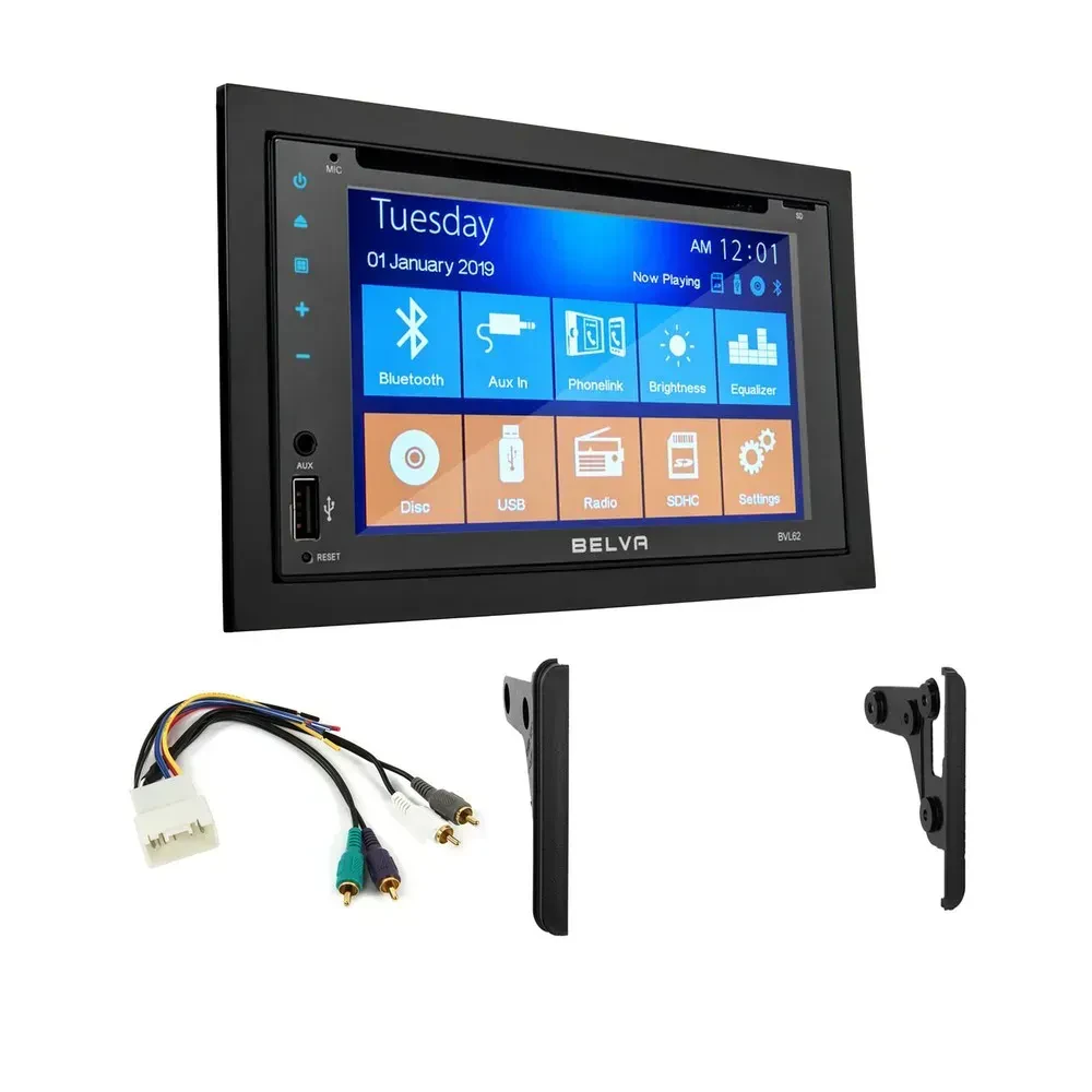 Установочный комплект для автомагнитолы Belva BVL62 для Toyota Camry 2002–2006, Double DIN, для усиленных систем (с MET-958202, MET-708113)