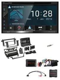 Автомагнитола Kenwood 2DIN DAB, Bluetooth, навигация, USB для BMW 3 Series E46 (2002–2006), поддержка кнопок на руле, TMC
