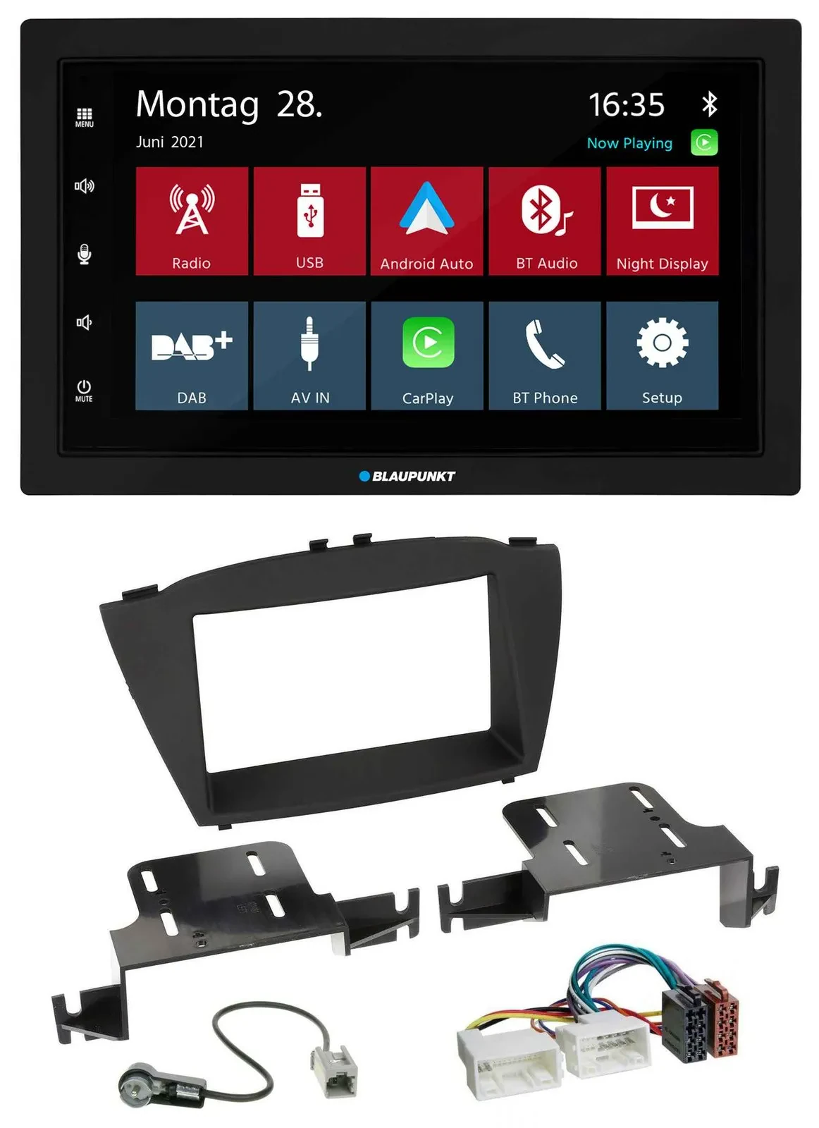 Blaupunkt MP3 Bluetooth DAB 2DIN USB Autoradio für Hyundai ix35 (ab 2013)