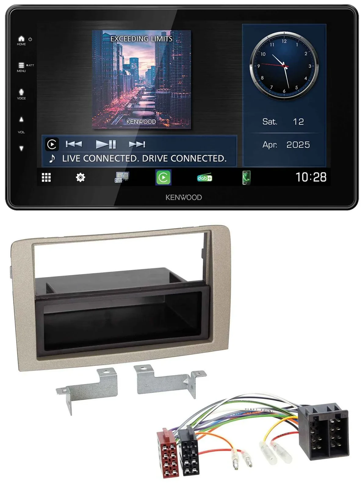 Kenwood MP3 Bluetooth USB DAB Autoradio für Lancia Musa (ab 2005)