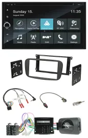 Blaupunkt 2DIN Lenkrad TMC Bluetooth USB DAB Navigation für Ford Focus C-Max Gal