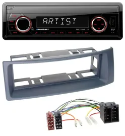 Blaupunkt SD USB 1DIN MP3 AUX Autoradio für Renault Scenic Megane bis 03 grau