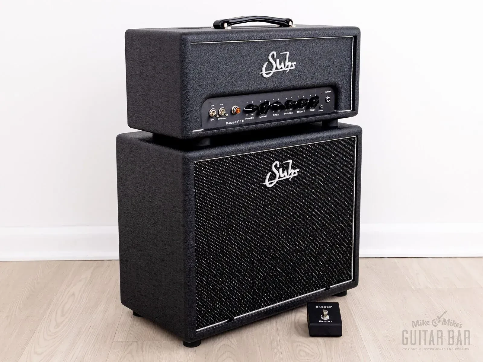 Suhr Badger 18 V2 Head & 1x12” Cab w/ Celestion Vintage 30, Covers