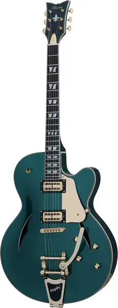 Электрогитара полуакустическая Schecter Coupe Semi-Hollow Dark Emerald Green