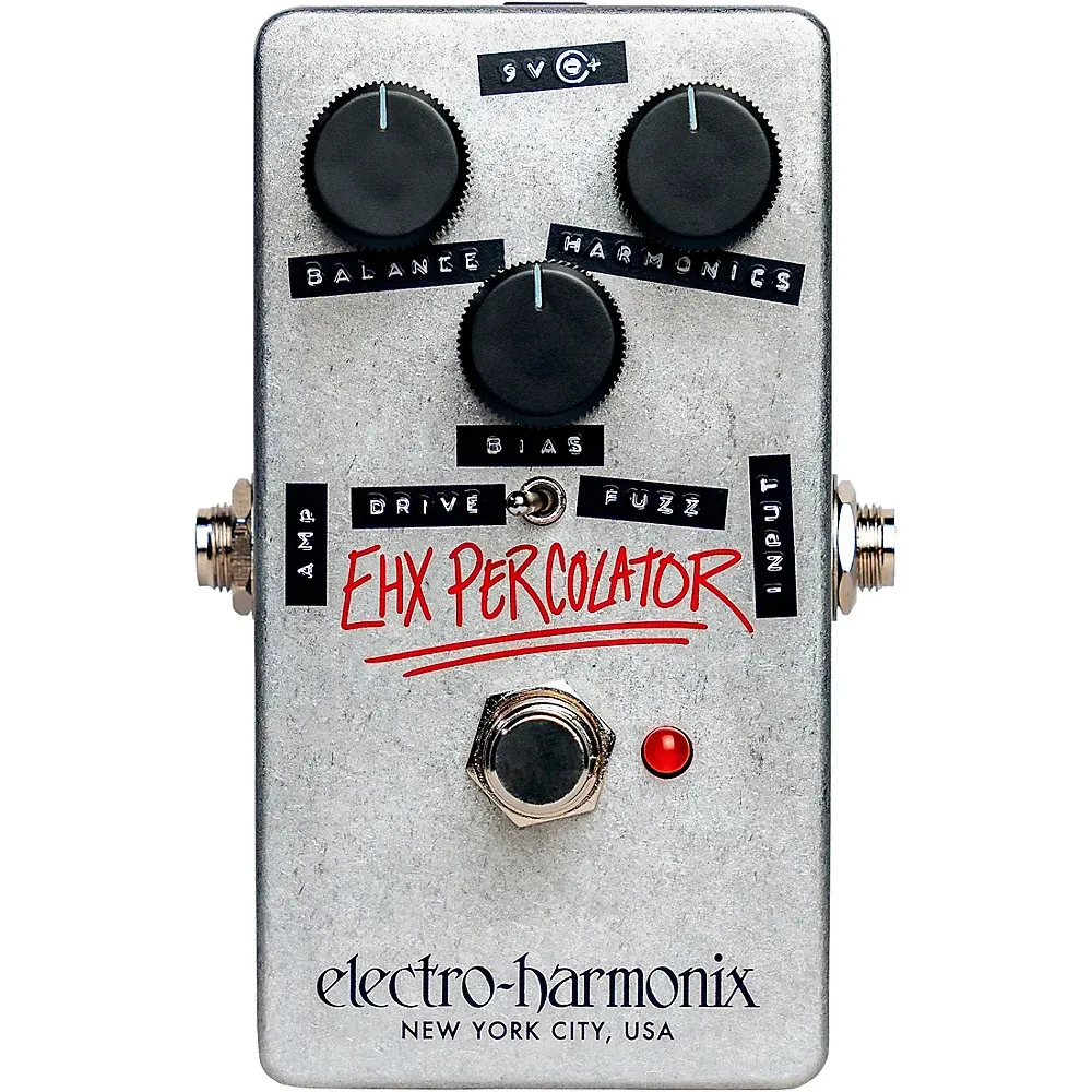 Педаль эффектов для электрогитары Electro-Harmonix Percolator Fuzz/Overdrive серебристая