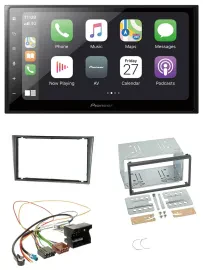 Pioneer MP3 Bluetooth DAB 2DIN USB Autoradio für Opel Corsa C Quadlock 2000-2006