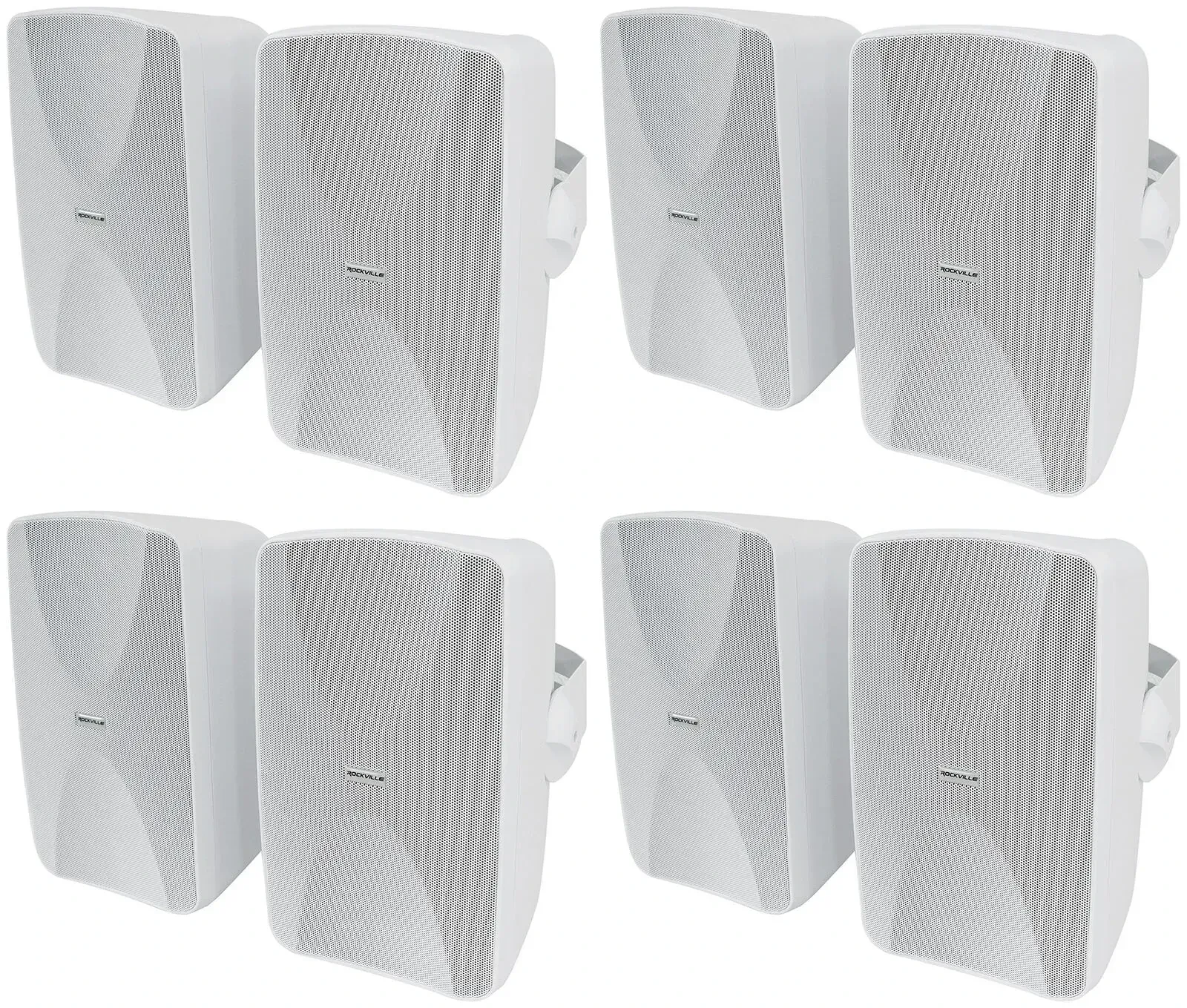 Настенная акустика Rockville WET-6525W White 6.5" 40W (8 штук)