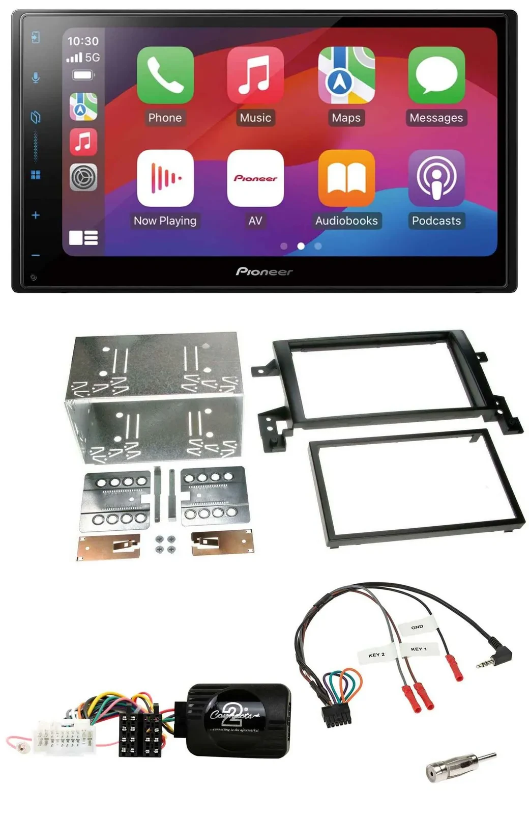 Pioneer DAB USB Lenkrad Bluetooth 2DIN Autoradio für Suzuki Grand Vitara 2005-20