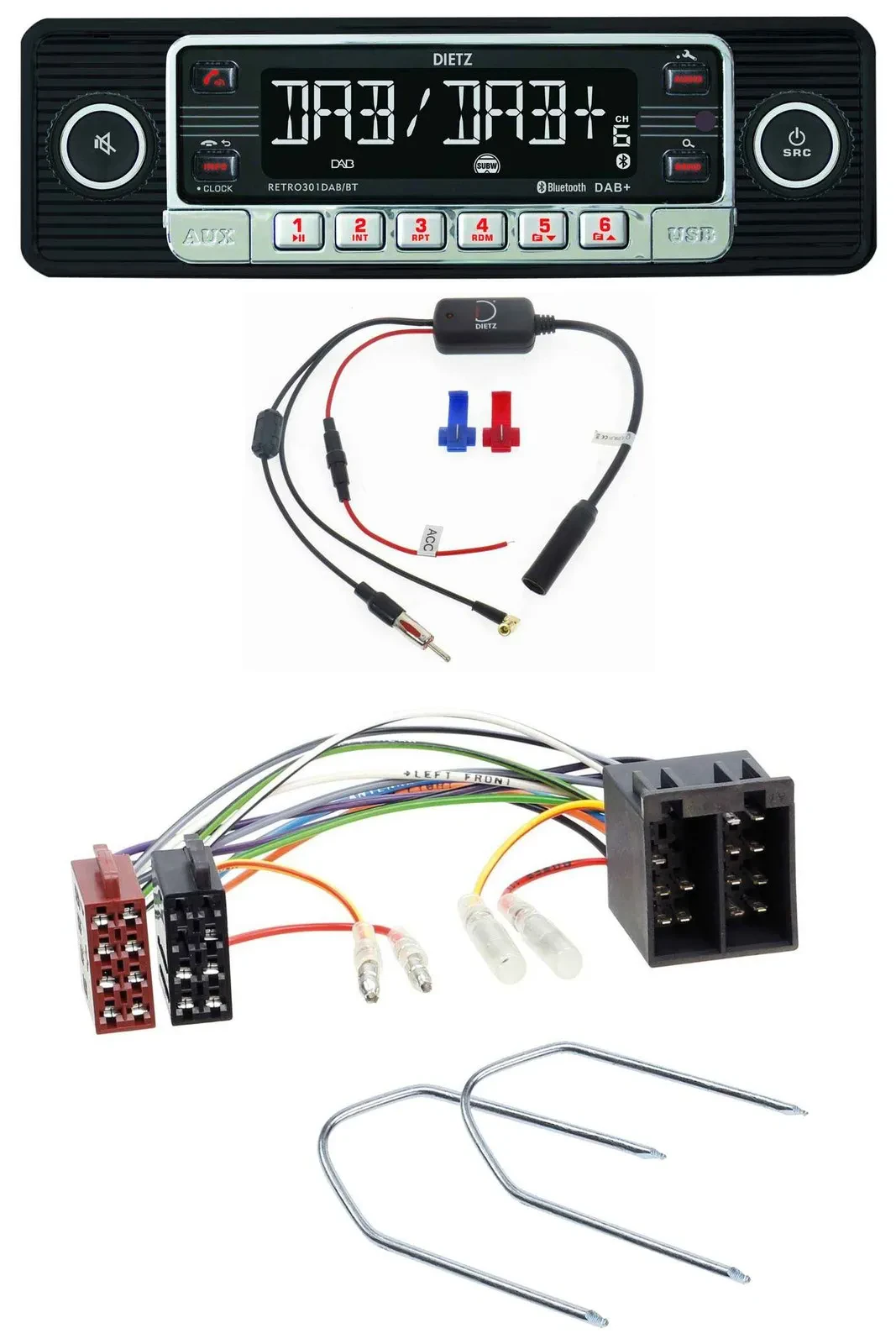 Dietz MP3 DAB Bluetooth USB Autoradio für Seat Toledo 1 1991-1999 Ibiza 1984-199
