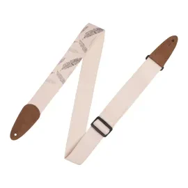 LEVY'S Nature Cotton Gtr Strap - Feather - 2" Wide