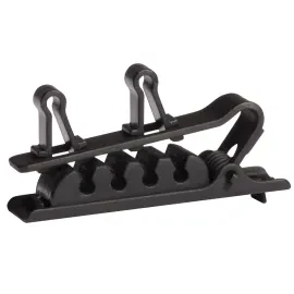 Shure Dual Tie Clip for TwinPlex Lavalier Microphones, Black, 3-Pack #RPM40TC/B