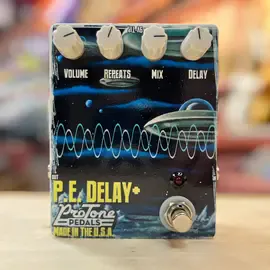Педаль эффектов для электрогитары Pro Tone Pedals P.E. Delay+ USA 2020's