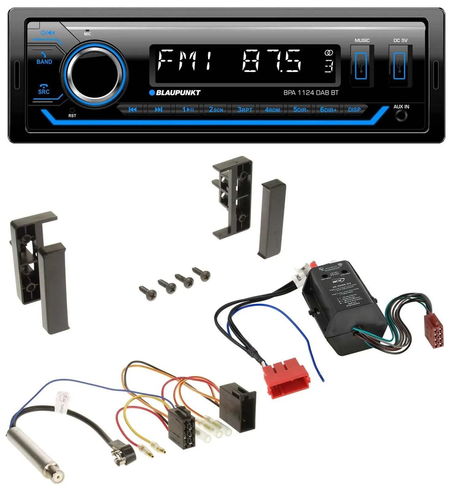Blaupunkt Bluetooth USB DAB MP3 Autoradio für Audi A2 A3 8L A6 C5 A4 B5 Bose Akt