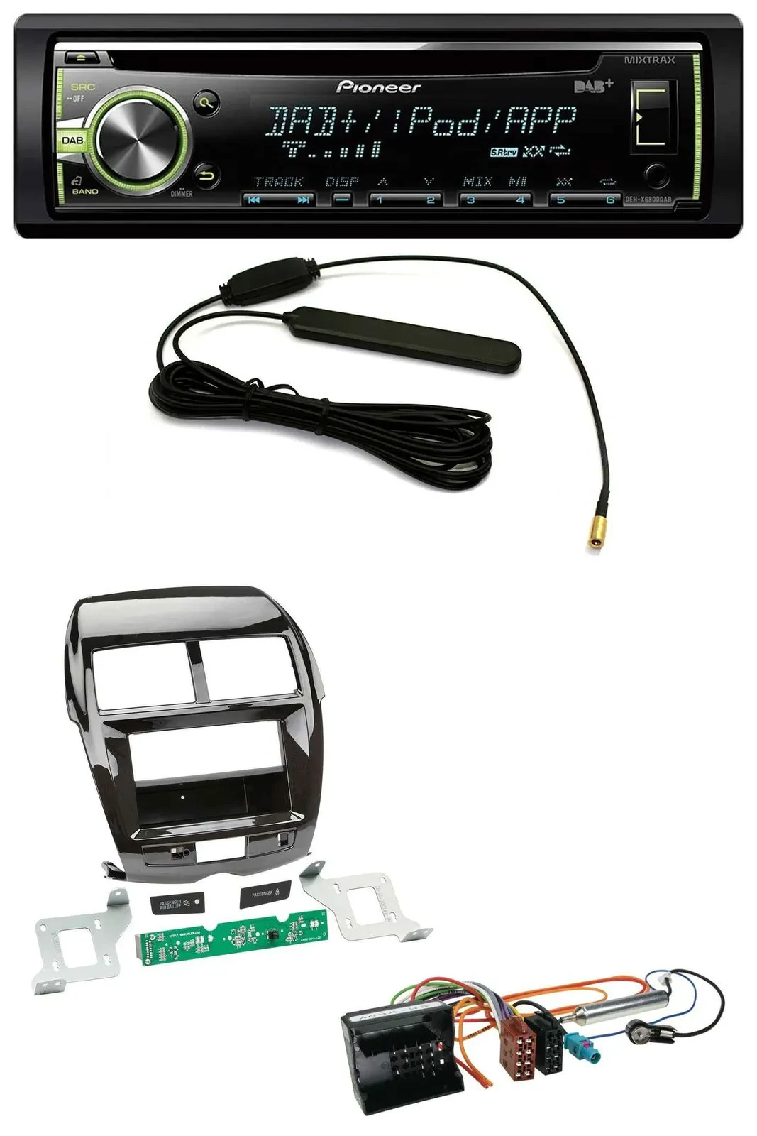 Pioneer MP3 USB CD DAB AUX Autoradio für Citroen C4 Aircross Mitsubishi ASX Peug