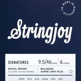 Струны для электрогитары Stringjoy Signatures Balanced Nickel Wound Super Light Plus 9.5-46