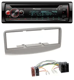 Автомагнитола Pioneer MP3 DAB CD Bluetooth USB для Fiat Multipla 186 (1999–2010) серый