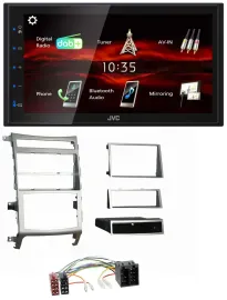 JVC USB Bluetooth MP3 DAB 2DIN Autoradio für Hyundai ix55 2009-2012 silber