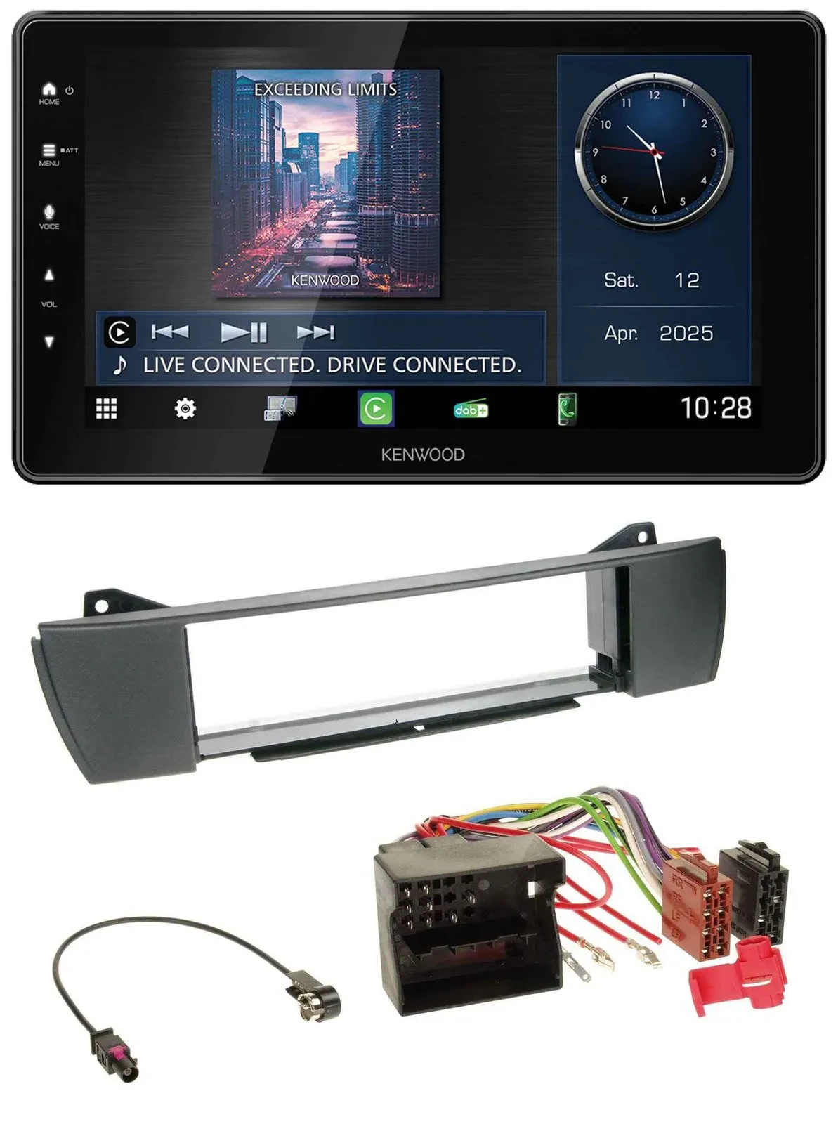 Kenwood MP3 Bluetooth USB DAB Autoradio für BMW Z4 E85 (2003-2008)