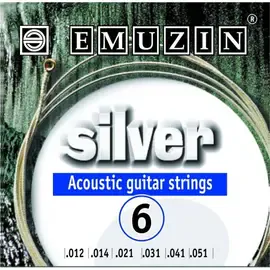 Струны для акустической гитары Emuzin Silver 6A204 12-51
