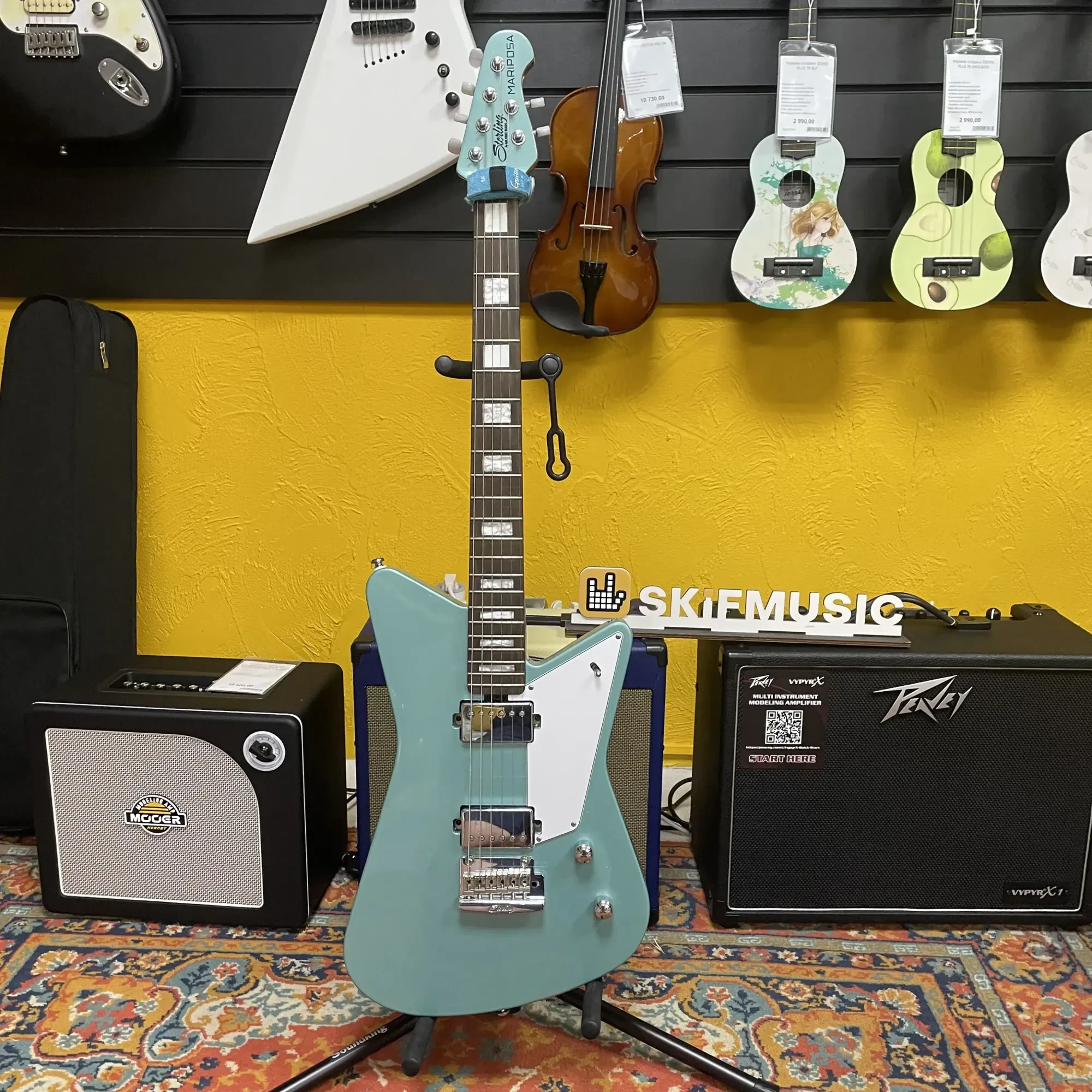 Б/У Электрогитара Sterling by Music Man Mariposa Dorado Green