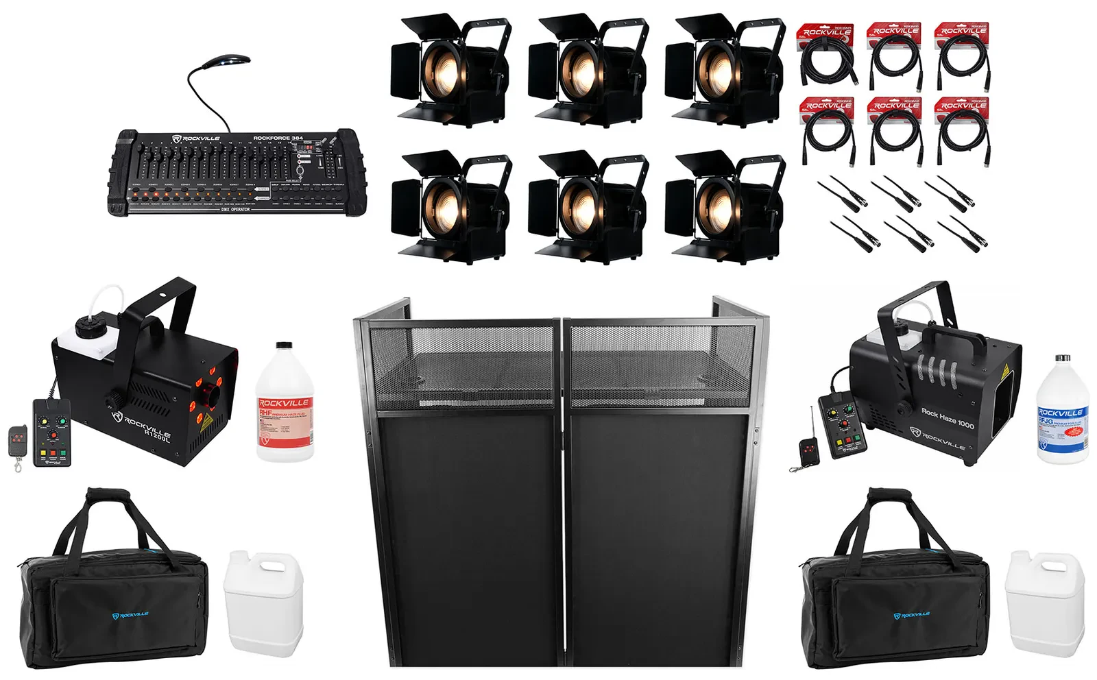 Комплект светового оборудования American DJ ENCORE FR150Z+ROCKBOOTH XL+R1200L-8