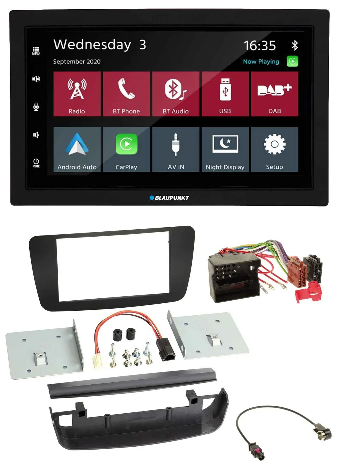 Blaupunkt DAB Bluetooth USB MP3 2DIN Autoradio für Mercedes A-Klasse W176 2012-2