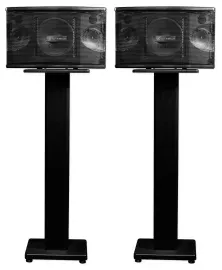 Pair Rockville KPS80 8" 3-Way 800 Watt Karaoke/Pro Speakers+Furniture Stands