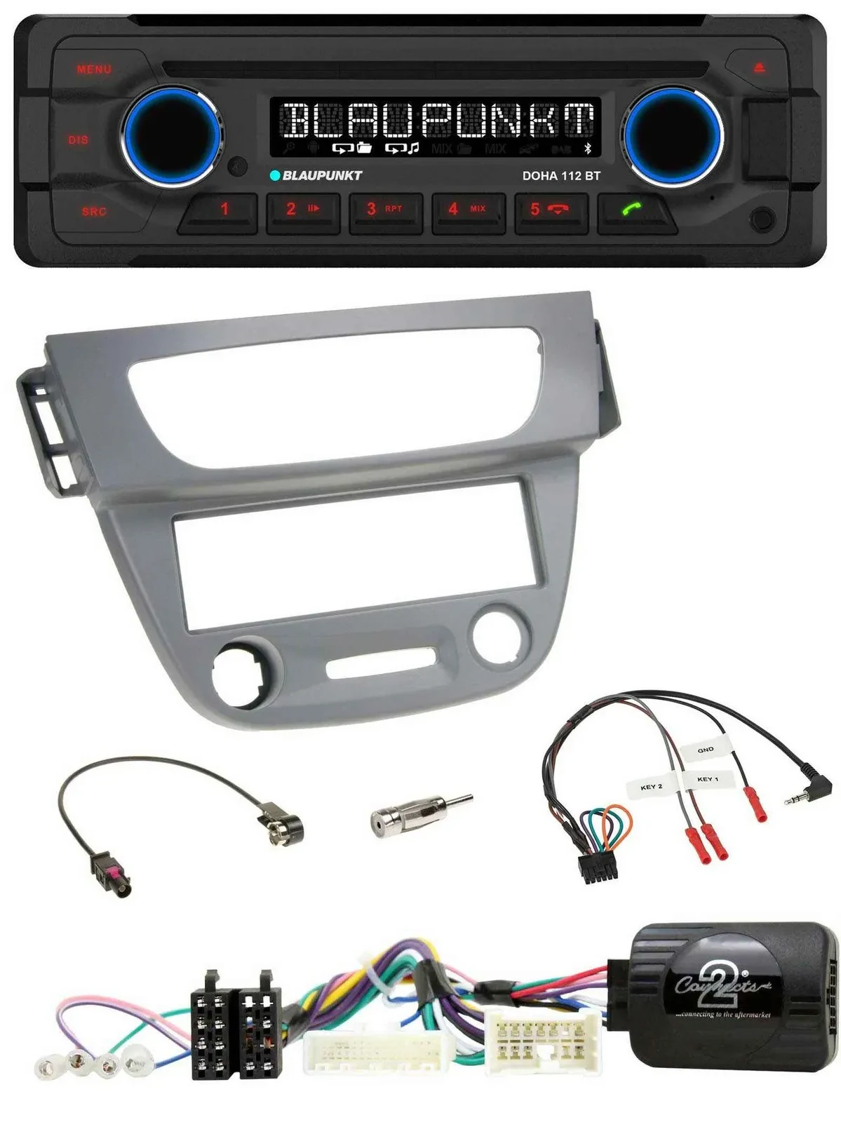 Blaupunkt Lenkrad MP3 CD Bluetooth USB Autoradio für Renault Megane 3 2012-2014