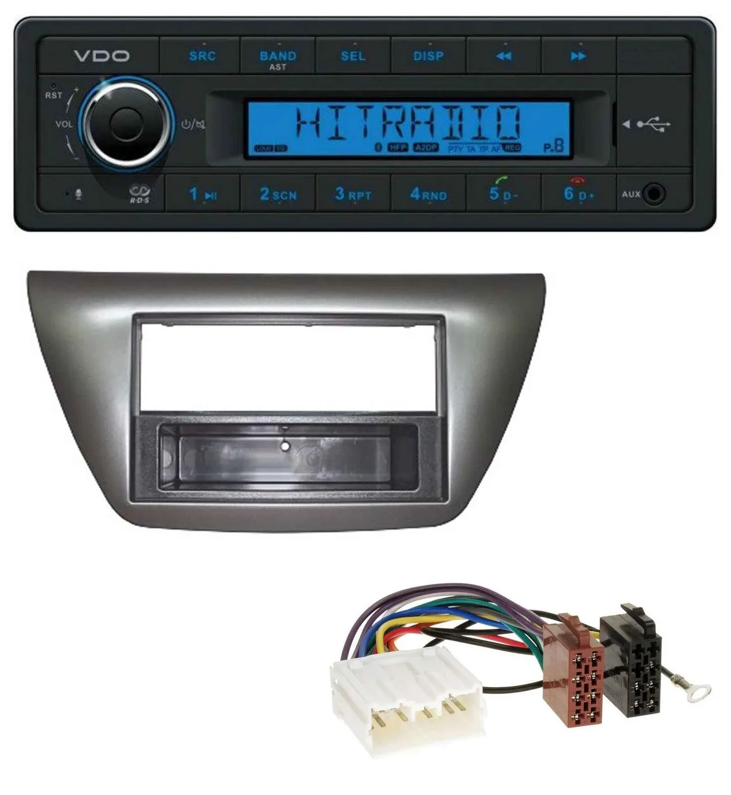 VDO AUX Bluetooth USB MP3 Autoradio für Mitsubishi Lancer Evo 2004-2008