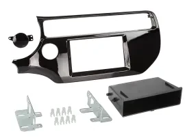 Radioblende DIN Autoradio für Kia Rio (ab 2015) - piano schwarz