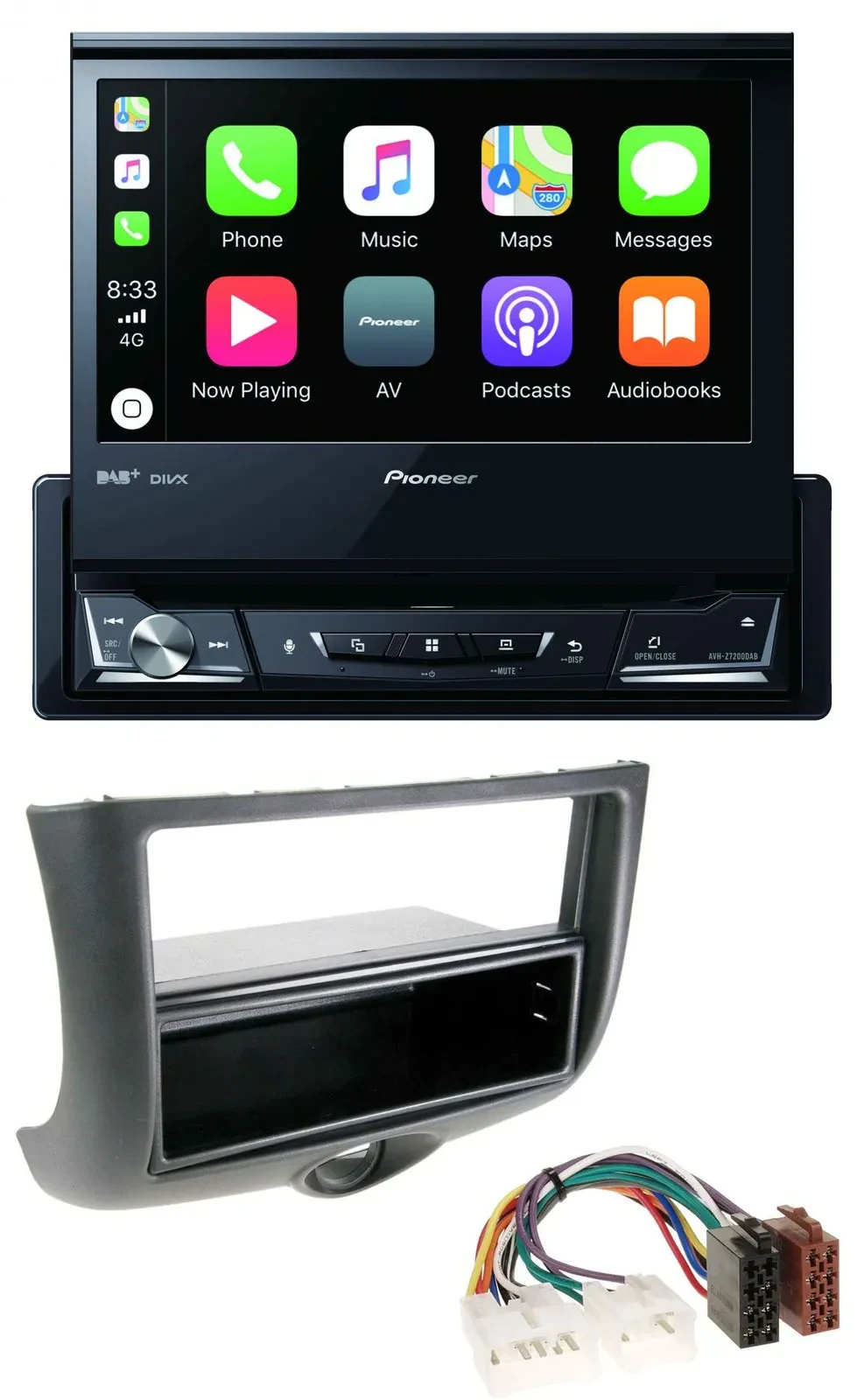 Pioneer DVD Bluetooth DAB USB MP3 Autoradio für Toyota Yaris (1999-2003)