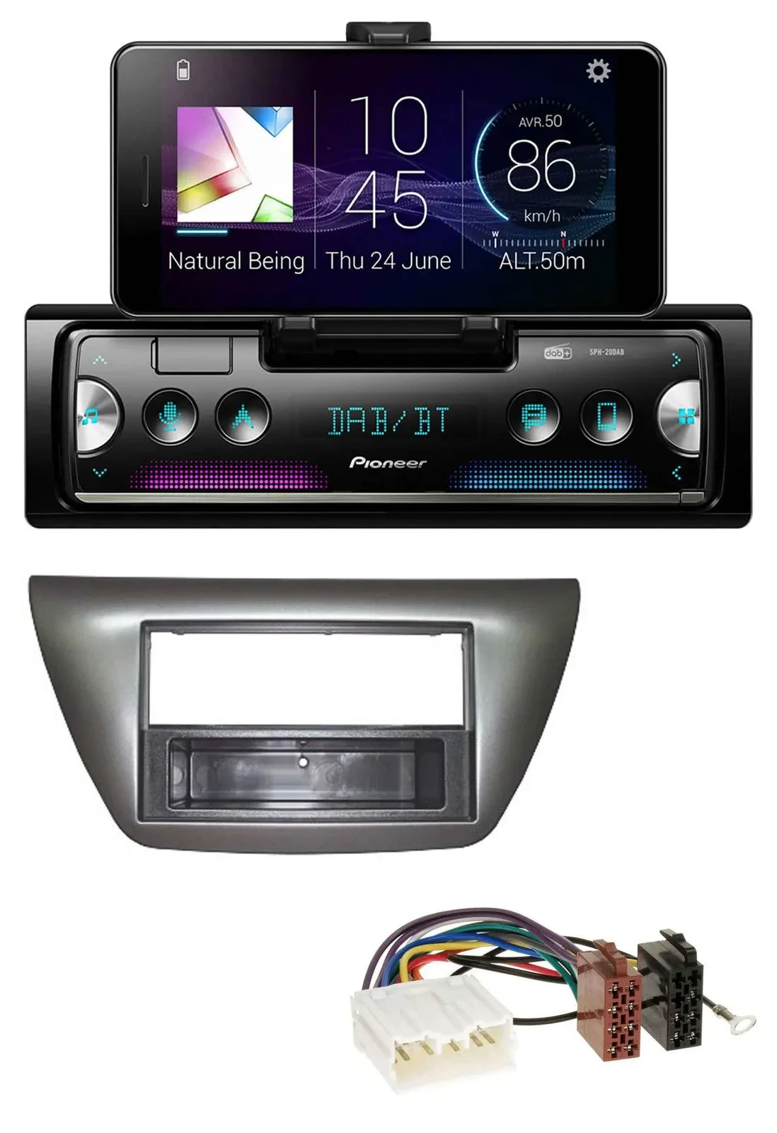 Pioneer USB MP3 Bluetooth DAB Autoradio für Mitsubishi Lancer Evo 2004-2008