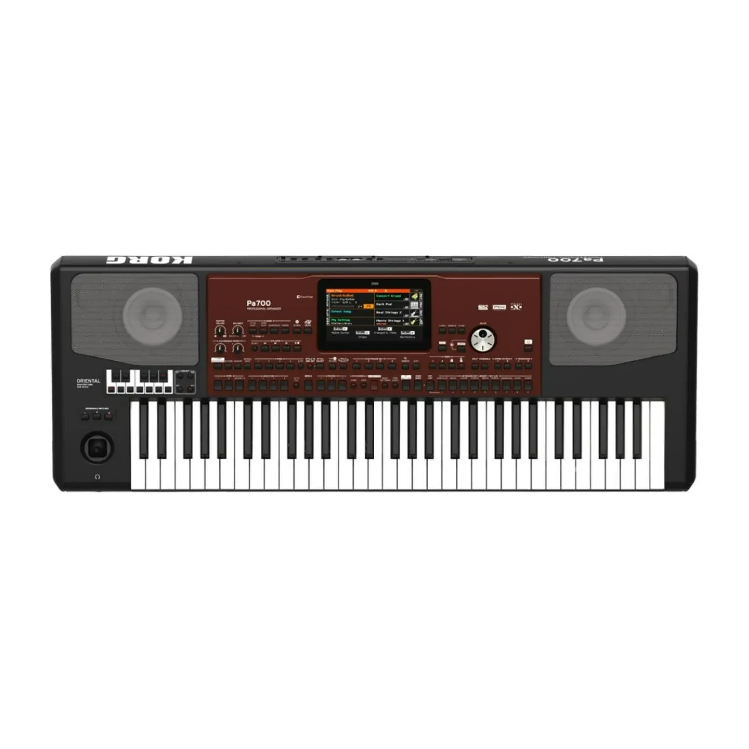 Б/У клавишная рабочая станция Korg Oriental Professional Arranger, 61 клавиша, сенсорный экран, встроенные динамики, черная