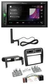 Pioneer MP3 DAB AUX 2DIN Bluetooth Autoradio für Fiat Grande Punto 2005-2009 sch