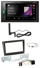 Автомагнитола для Fiat Doblo (с 2015) Pioneer 2 DIN, Bluetooth, DAB, AUX, черный