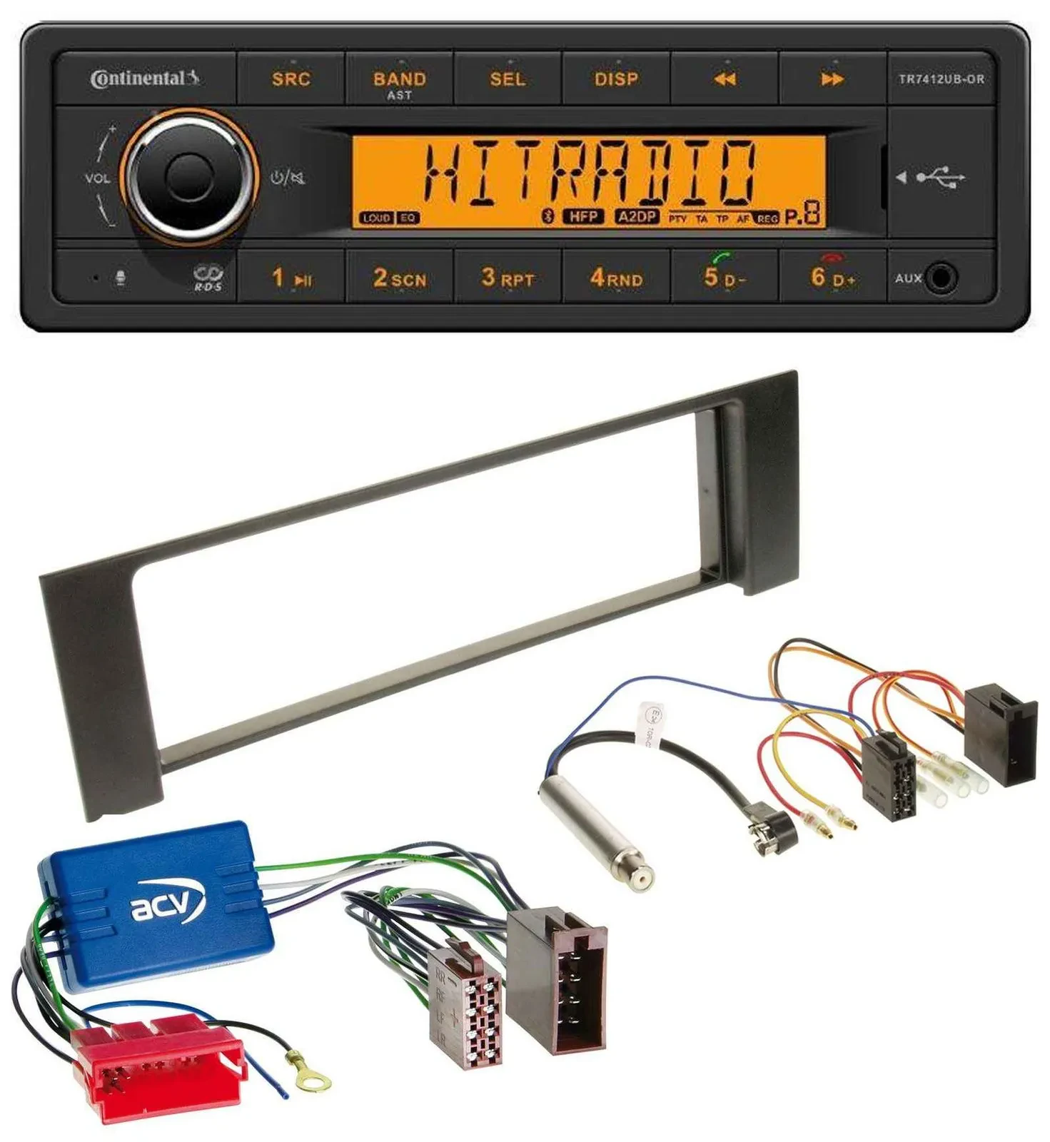 Continental MP3 Bluetooth AUX USB Autoradio für Audi A4 B6 00-04 Aktivsystem Min