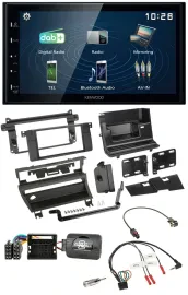 Kenwood 2DIN Bluetooth Lenkrad USB DAB Autoradio für BMW 3-er E46 2001-2006 1 Sc
