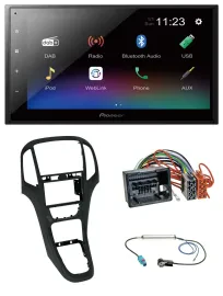 Автомагнитола Pioneer 2DIN, USB, Bluetooth, DAB, MP3, для Opel Astra J (с 12/2009)