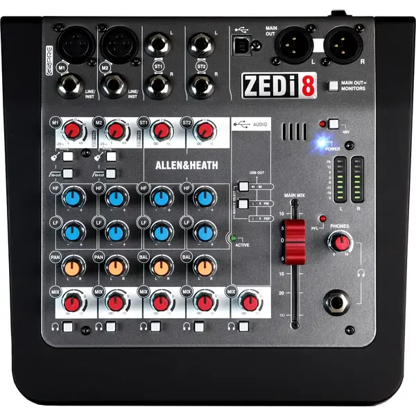 Аналоговый микшер Allen & Heath ZEDi-8 Mixer/USB Interface