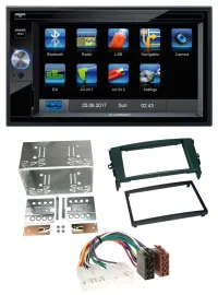 Blaupunkt SD Bluetooth 2DIN MP3 USB AUX Autoradio für Toyota Auris 07-12 schwarz