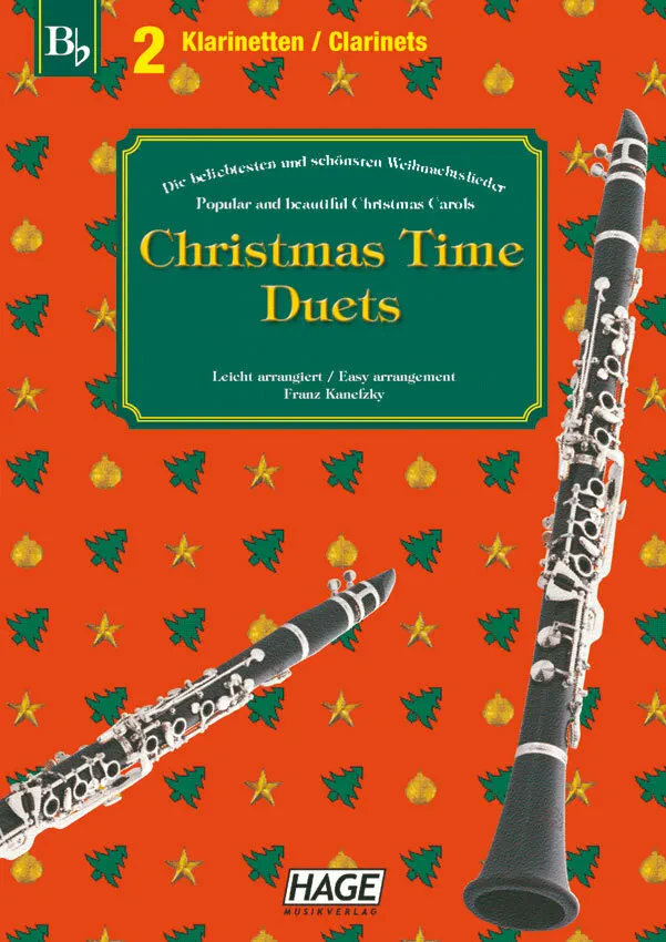Ноты для кларнета HAGE Christmas Time Duets для 2 кларнетов