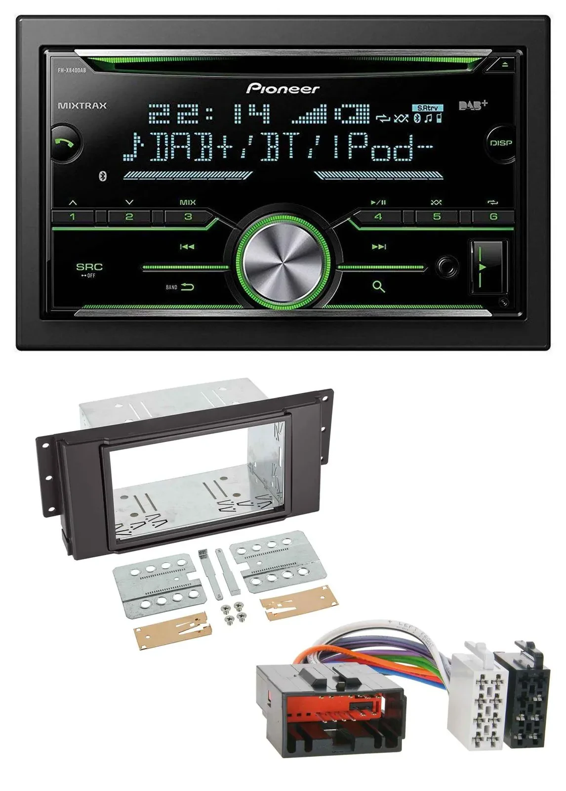 Pioneer Bluetooth MP3 DAB 2DIN USB CD Autoradio für LandRover Free Lander 2007-2