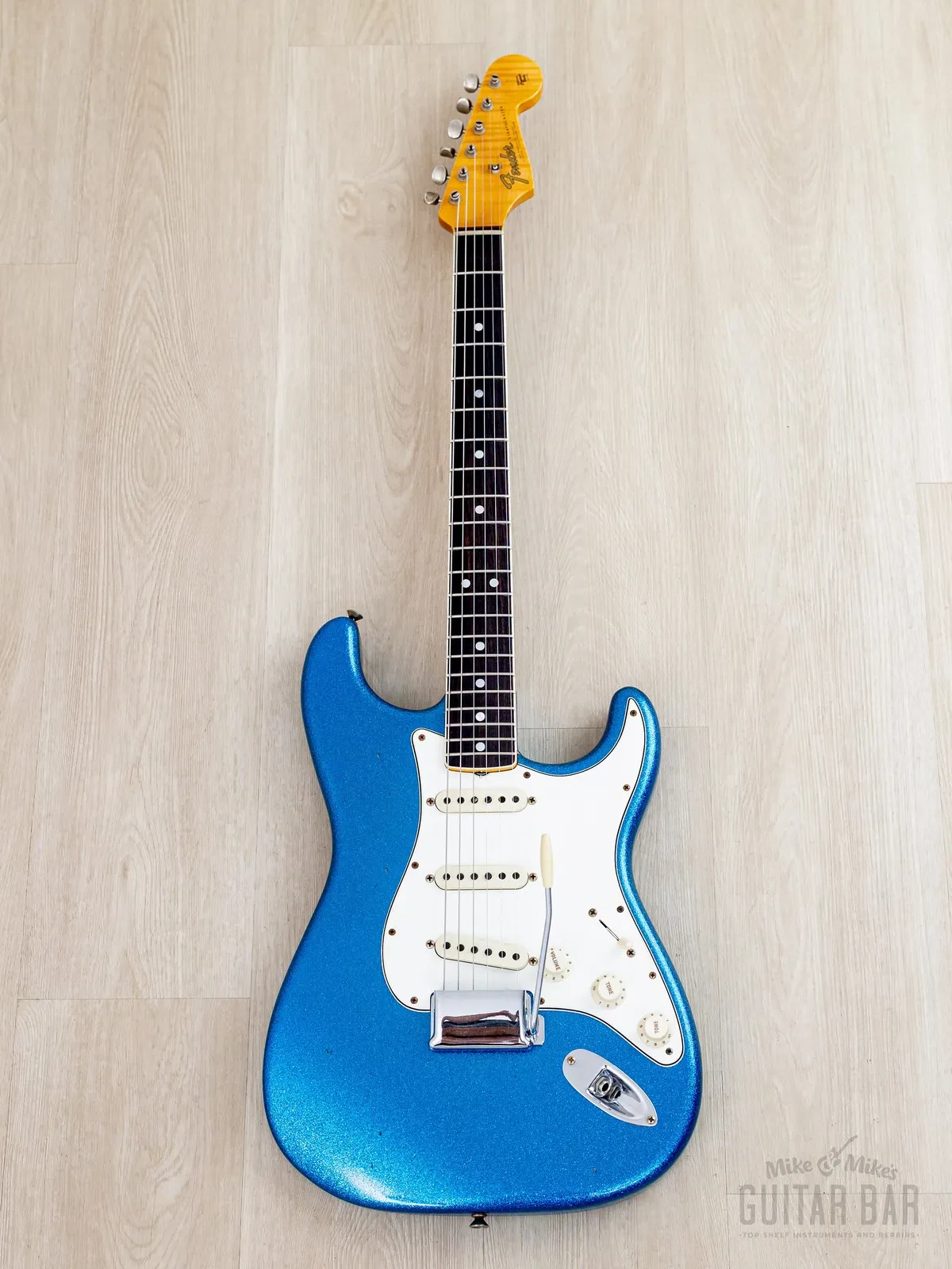Электрогитара Fender Custom Shop Limited Edition 1965 Stratocaster SSS Journeyman Relic Aged Blue Sparkle w/case USA 2022