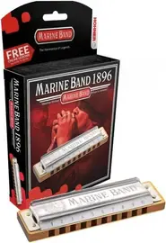Губная гармошка диатоническая Hohner Marine Band 1896/20 D nat minor
