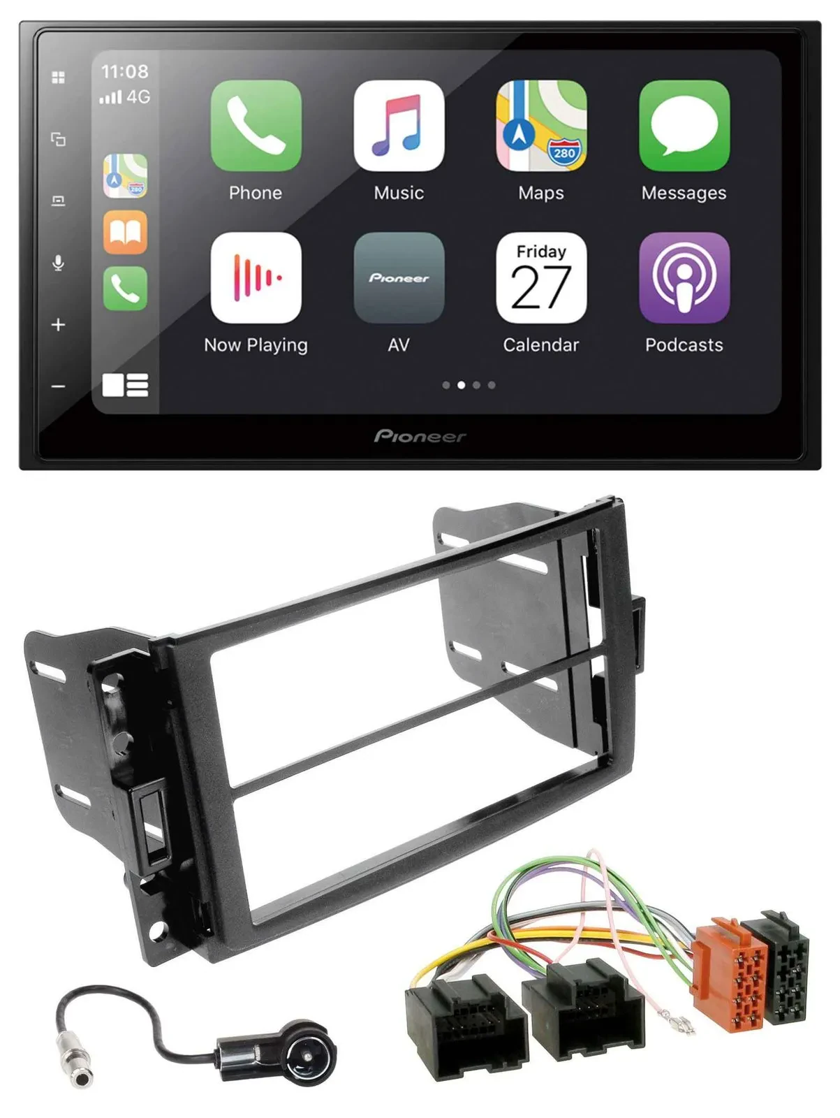 Pioneer MP3 Bluetooth DAB 2DIN USB Autoradio für Chevrolet Corvette 05-13 Upland