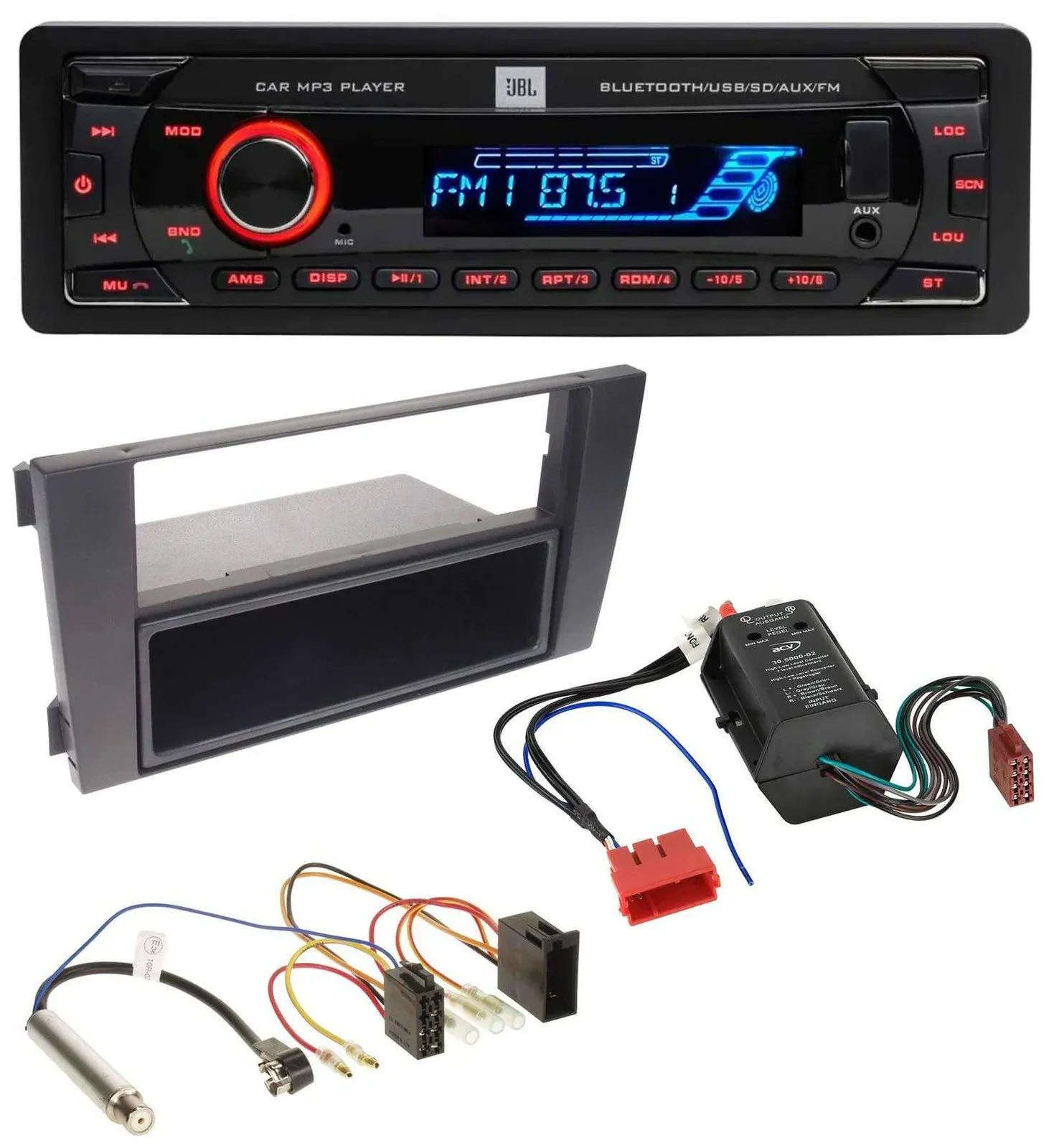 JBL AUX MP3 USB Bluetooth SD Autoradio für Audi A6 01-05 C5 Symphony Bose Aktivs