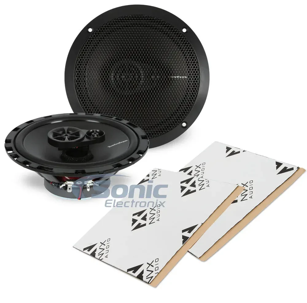 Rockford Fosgate R165X3 6.5" Prime Speaker + Sound Deadening Kit